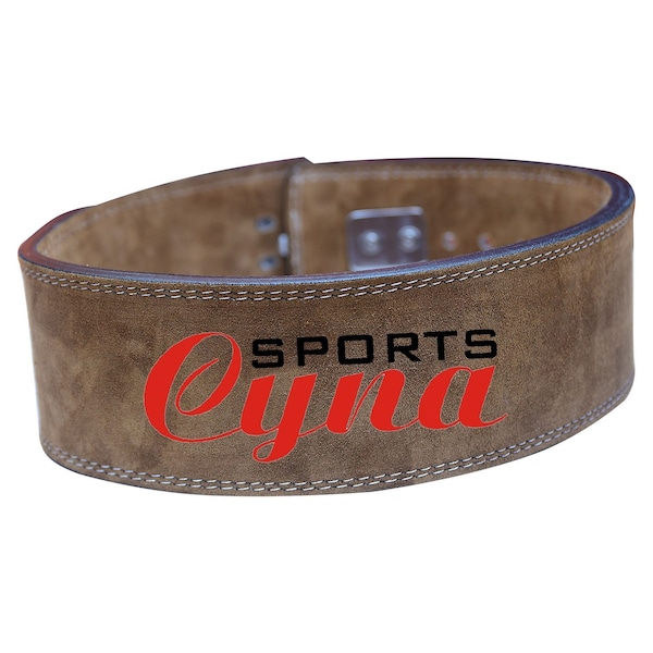 Cynasports Power Lifting Belt Brown 10 mm Small - CS-0041