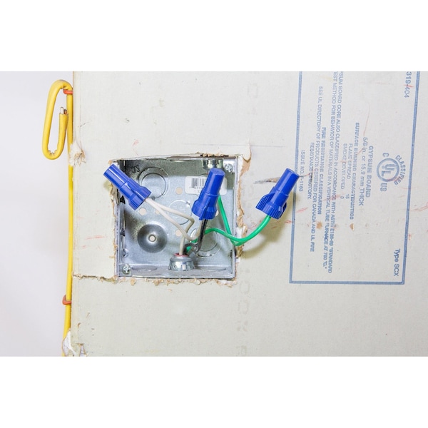 Conector de cables WingGard de Gardner Bender, cables del calibre 14 al 6, contacto de acero, material de carcasa termoplástica, azul - 25-089