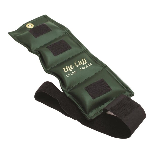 The Cuff 1.5 lbs Deluxe Ankle & Wrist Weight, Olive - TH128888