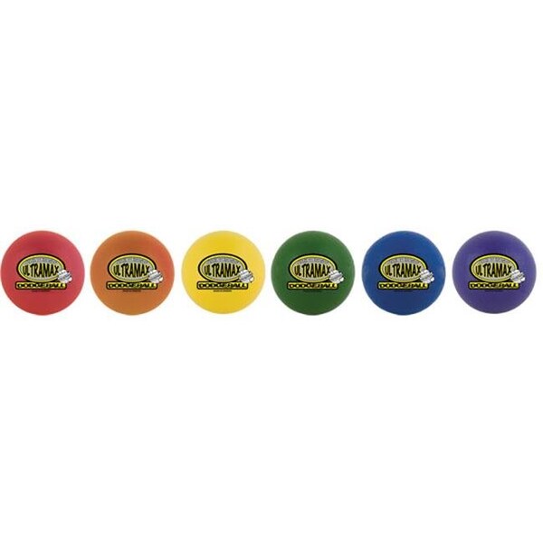 Champion Sports Champion Sports URS6SET 6 in. Rhino Skin Ultramax Ball Set; Rainbow Color - Set of 6 - URS6SET