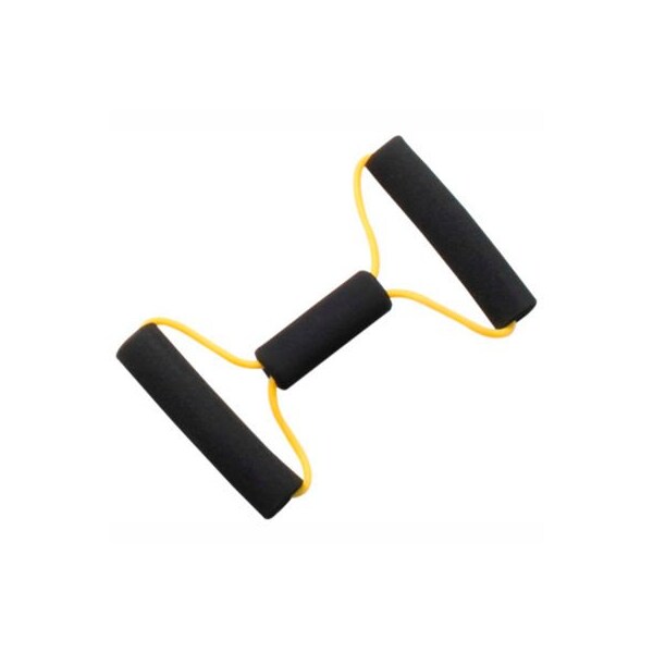 Fabrication Enterprises CanDo BowTie Tubing Exerciser, Yellow, 14" - 1341080