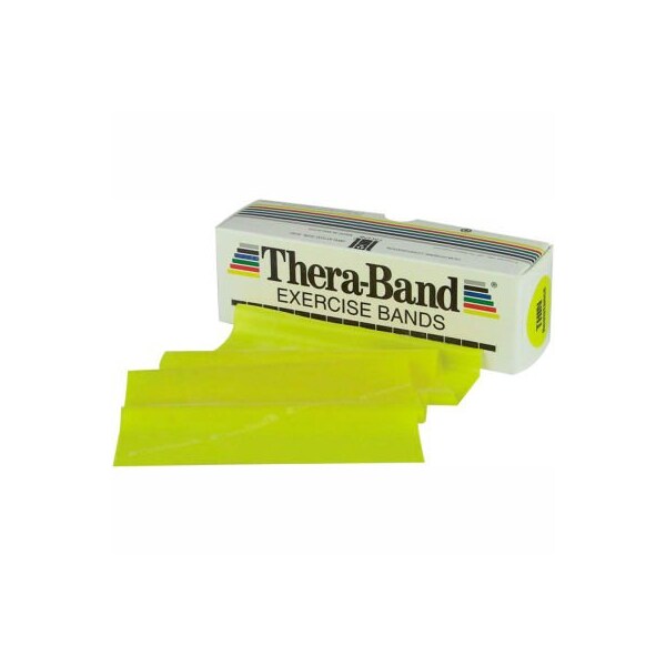 Fabrication Enterprises Thera-Band Latex Exercise Band, Yellow, 6 Yard Roll/Box - 10-1000