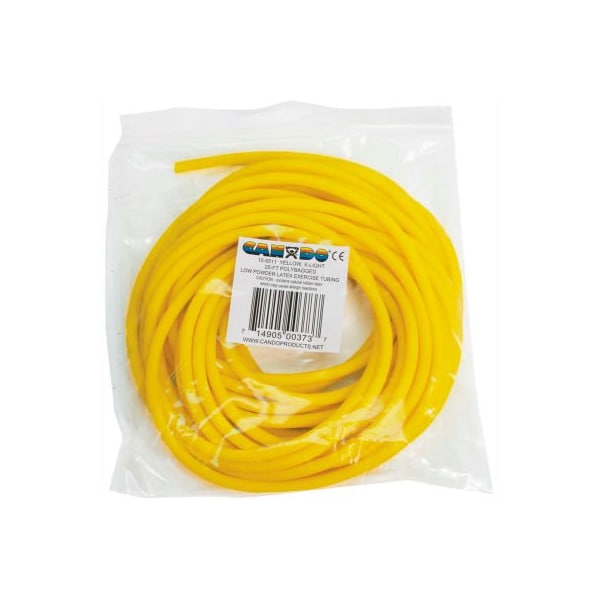 Fabrication Enterprises CanDo Low Powder Exercise Tubing, Yellow, 25'/Bag - 1319165