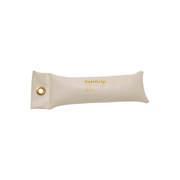 Fabrication Enterprises CanDo SoftGrip Hand Weight, 4 lb., Silver - 10-0356-1