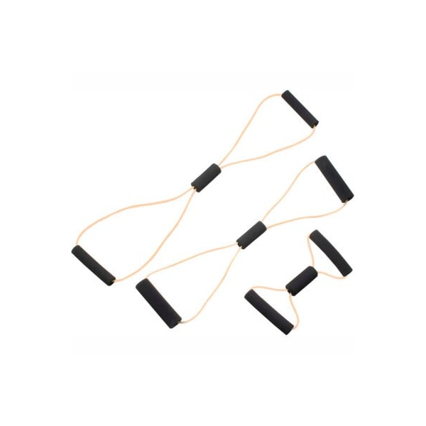 Fabrication Enterprises CanDo BowTie Tubing Exerciser, Full Body Set -14", 22", 30"), Tan, 3/Set - 1435678