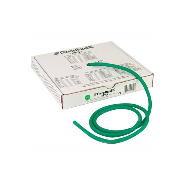 Fabrication Enterprises Thera-Band Latex Exercise Tubing, Green, 25' Roll/Box - 10-1313