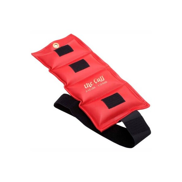 Fabrication Enterprises Cuff Original Wrist and Ankle Weight, 2.5 lb., Red - 10-0206