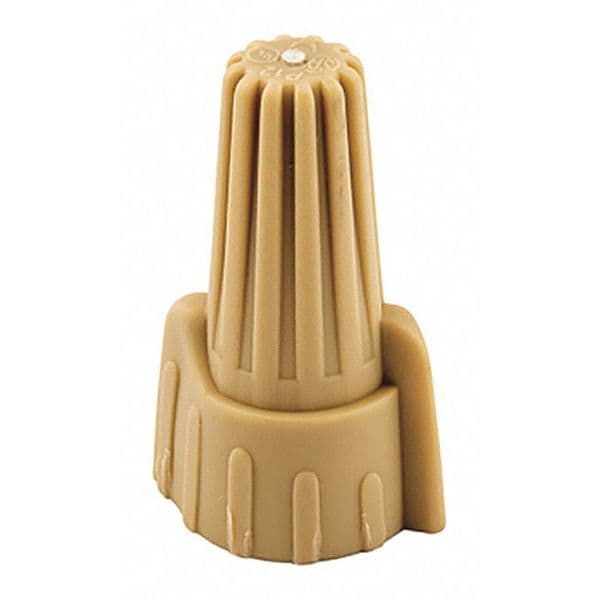 NSi Industries Easy-Twist Winged Tan - Bolsa de 500 - WWC-T-B