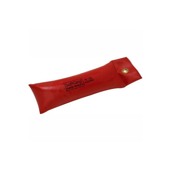 Fabrication Enterprises CanDo SoftGrip Hand Weight, 7.5 lb., Red - 10-0360-1