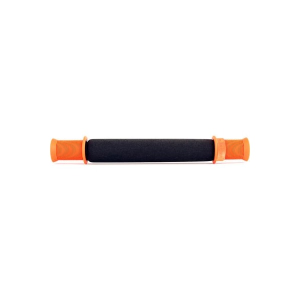Fabrication Enterprises Tiger Tail 11in Roadster Hand Held Portable Foam Roller, Black/Orange - 14-1280