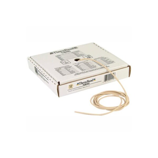 Fabrication Enterprises Thera-Band Latex Exercise Tubing, Tan, 100' Roll/Box - 10-1320