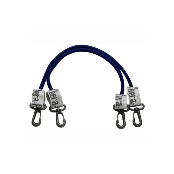 Fabrication Enterprises Thera-Band Exercise Station Accessory, 24" Blue Tubing with Connectors, 1 Pair - 10-1588