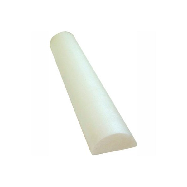 Fabrication Enterprises CanDo White PE Foam Roller, Half-Round, 6" Dia. x 36"L, Case of 24 - 30-2110-24