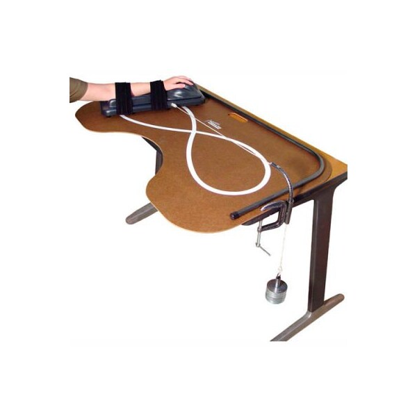 Fabrication Enterprises Deluxe Skate Board ROM Exerciser - Resistance System Only, 9 Weights Included - 10-1192