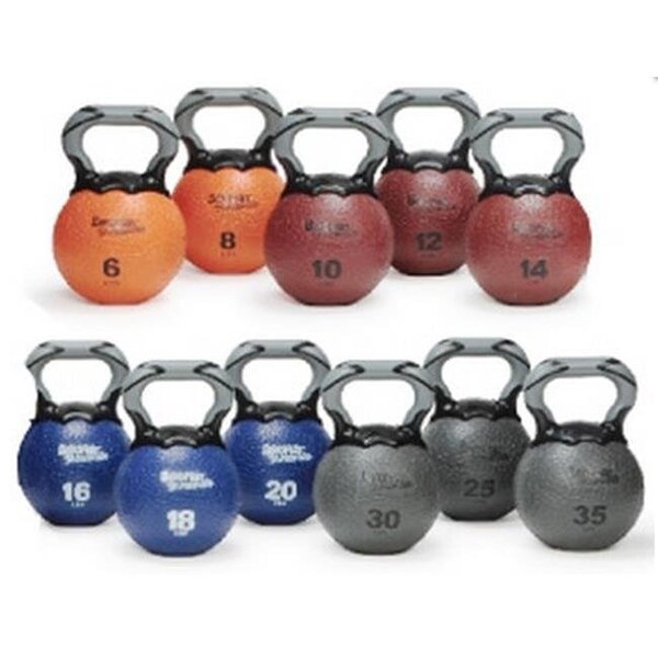 Agm Group AGM Group 35832 Elite Kettlebell Medicine Ball - Maroon 10 Lb - 35832