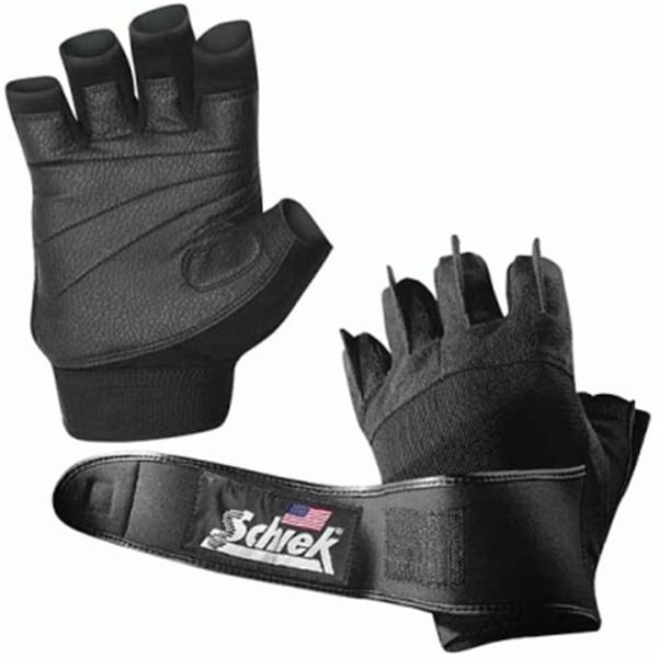 Schiek Sports Schiek Sport  Platinum Gel Lifting Glove with Wrist Wraps  Small - SC455137