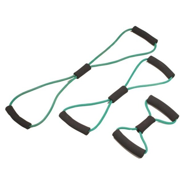Cando International Cando 10-5833 Tubing Bowtie Exerciser; Green - 3 Piece - 1436774
