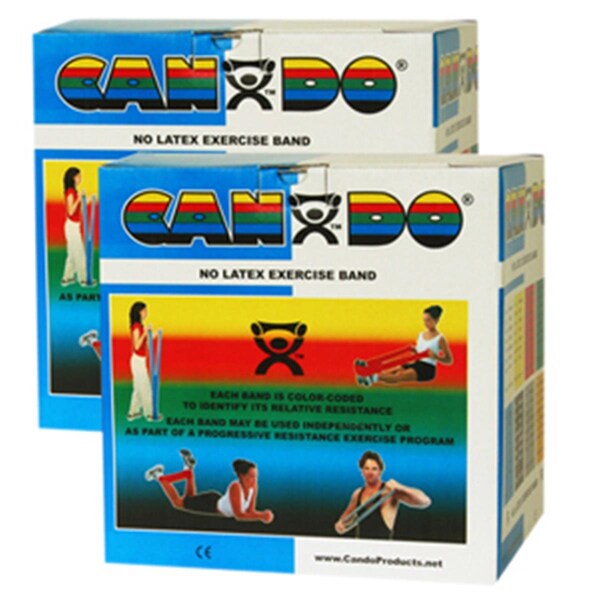 Cando International Latex Free Exercise Band, 100 yards - Blue, Heavy - CANDO-10-5654