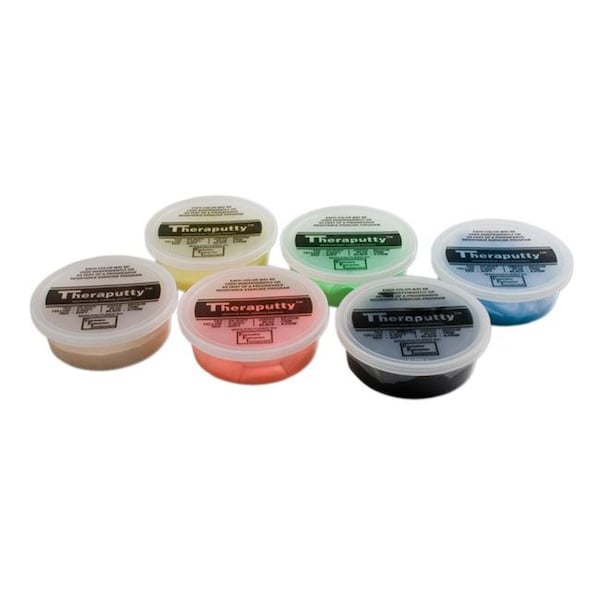 Fabrication Enterprises Fabrication Enterprises 10-1483 Cando Theraputty Exercise Material ; 6-Piece Set - 10-1483