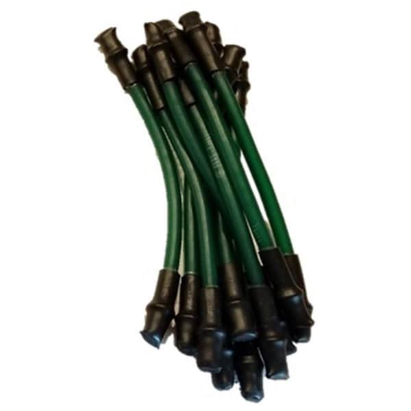 T-Care Maximus Strength Trainer Heavy Level 3 Resistance Tubes for Male Shoe, Green - Set of 12 - T-2619690