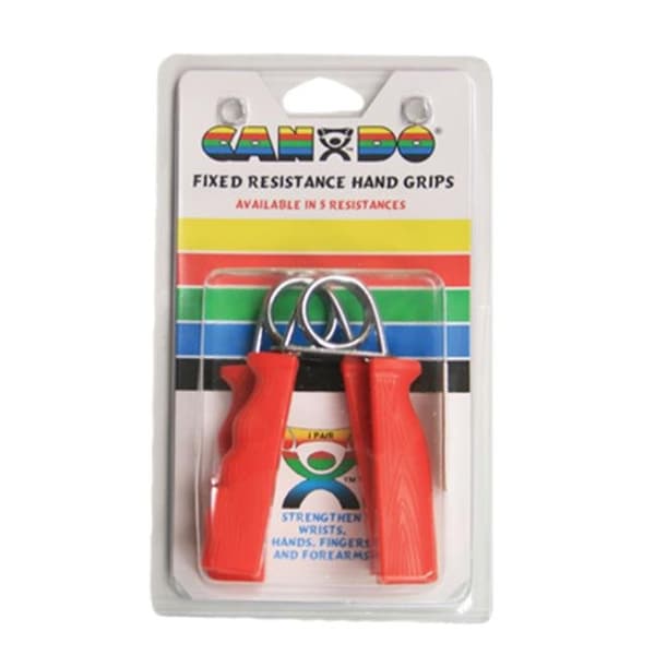 Fabrication Enterprises Fabrication Enterprises 10-1805 Cando Ergonomic Hand Grip; Pair - Red; Light - 6 Lbs. - 10-1805