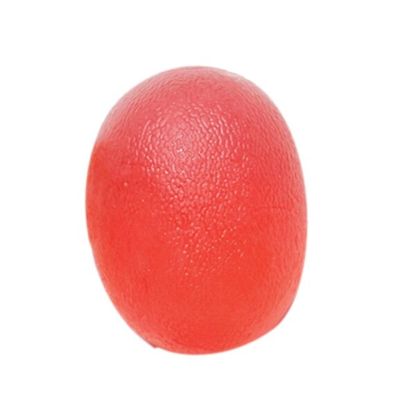 Fabrication Enterprises CanDo Gel Squeeze Ball Large Cylindrical- Red - Light - 10-1892