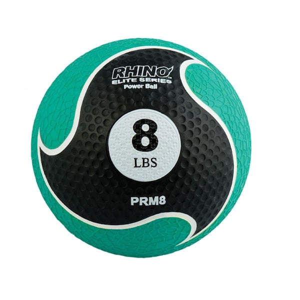 Champion Sports 8 lbs Rhino Elite Medicine Ball, Green - CH56057