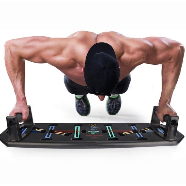 Zunammy Ztech 10-in-1 Push Up Rack Board Fitness System, Multi Color - ZWB4000-M3
