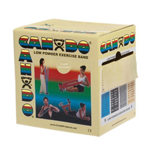 Cando International Low Powder Exercise Band, 25 yards Roll - Tan, 2X Light - CANDO-10-5270