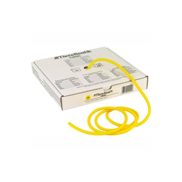 Fabrication Enterprises Thera-Band Latex Exercise Tubing, Yellow, 25' Roll/Box - 10-1311