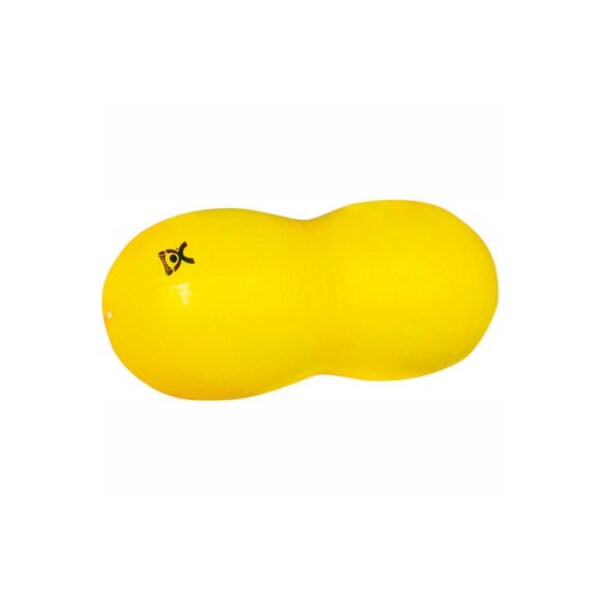 Fabrication Enterprises CanDo Inflatable Exercise Saddle Roll, Yellow, 16" Dia. x 35"L - 30-1725