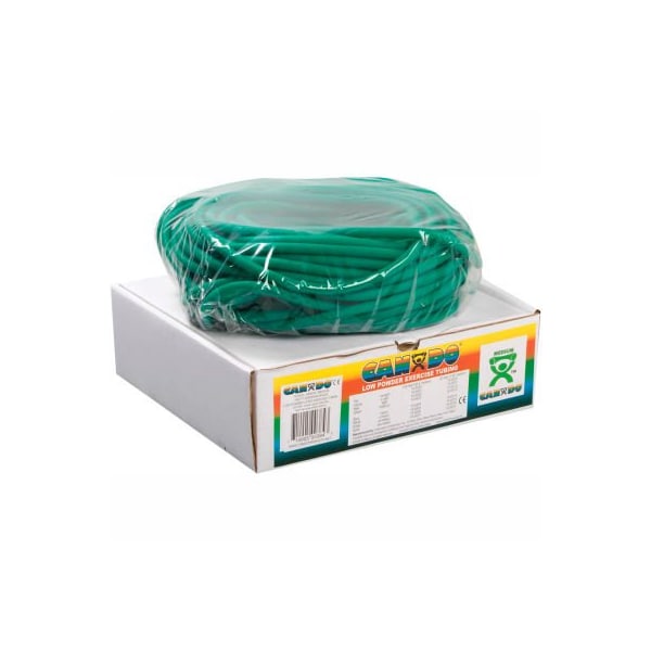 Fabrication Enterprises CanDo Low Powder Exercise Tubing, Green, 100' Roll/Box - 1323548