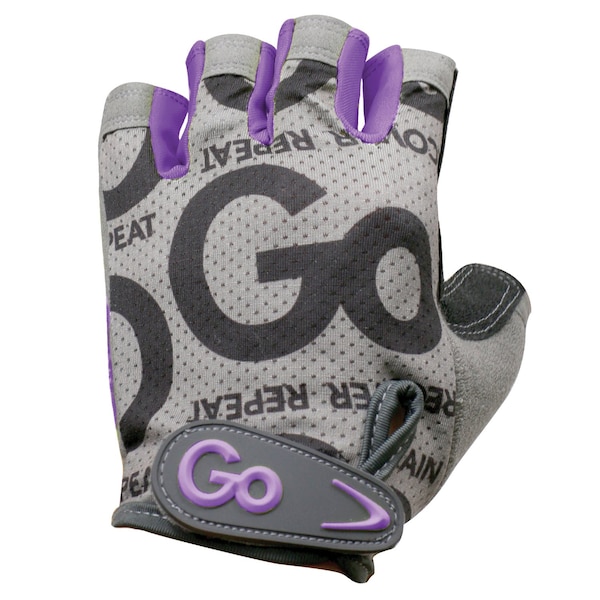 Gofit Women's Pro Trainer Gloves with Padded Go-Tac Palm (Purple/Medium) - GF-WGTC-M/PPL