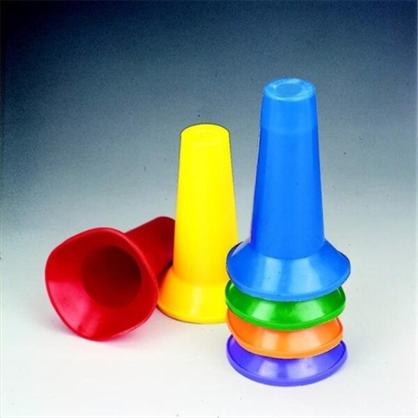 Sportime Sportime 008933 Cone Flow Marker Set; Multiple Color; 3.75 x 6.5 In. H; Set Of 48 - 8933