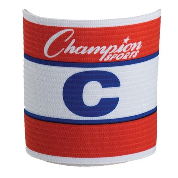 Champion Sports Champion Sports SCA Official Adjustable Captains Armband; Red & White & Blue - SCA