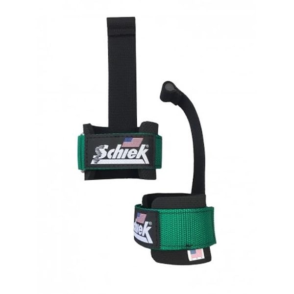 Schiek Sports Schiek S-1000DLS-GN Dowel Lifting Straps; Green - S-1000DLS-GN