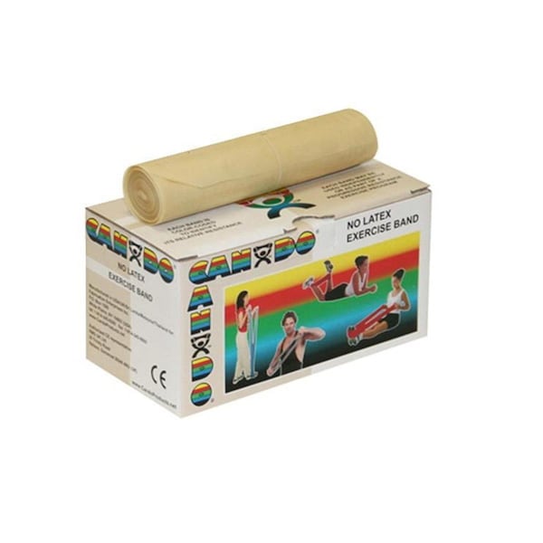 School Specialty No-Latex Xx-Light Resistance Band- Tan 6 Yards - 20413
