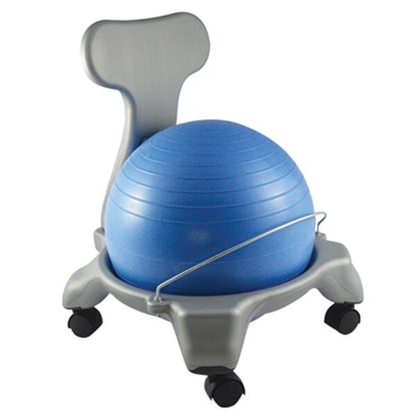 Fabrication Enterprises Fabrication Enterprises 30-1795 38 cm Cando Plastic Mobile Ball Chair with Back & without Arms Ball; Child - 30-1795