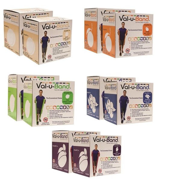 Val-U-Band Latex Free Band, 100 Yard - 5 Color Set - Twin Pack - VAL-U-BAND-10-6138