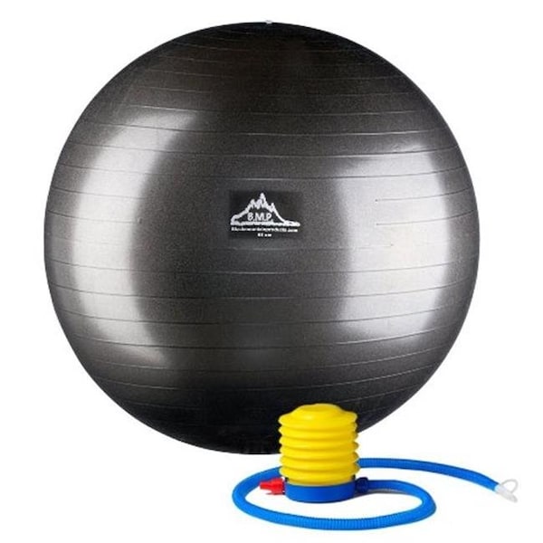 Black Mountain Products Black Mountain Products PSBLK 75CM 75 cm. Professional Grade Exercise Stability Ball; Black - PSBLK 75CM
