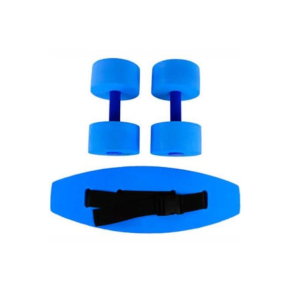 Fabrication Enterprises CanDo Standard Aquatic Exercise Kit (Jogger Belt, Hand Bars), Small, Blue - 20-4210B