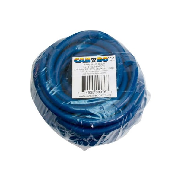 Fabrication Enterprises CanDo Low Powder Exercise Tubing, Blue, 25'/Bag - 1320261