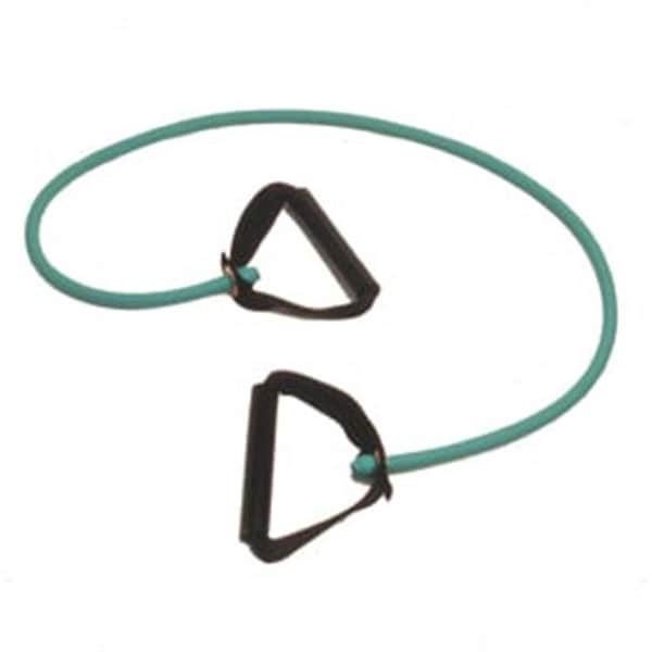 Step-Up Relief Exercise Tubing with Handles Exerciser - 18 Inch - Green - Medium - ST297131