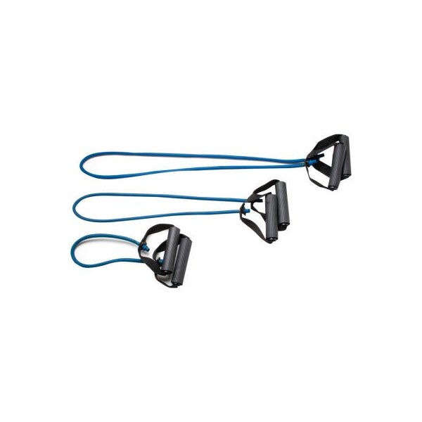 Fabrication Enterprises CanDo Exercise Tubing with Handles, Full Body Set -18", 36", 48"), Blue, 3/Set - 1433487