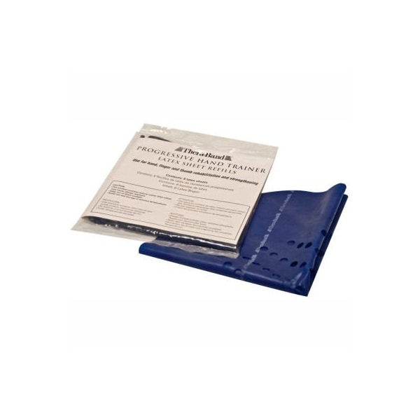 Fabrication Enterprises Thera-Band Progressive Hand Trainer, 6 Sheet Refills, Blue, Heavy - 10-1274