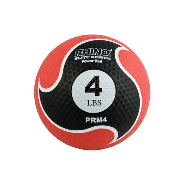 Champion Sports 4 lbs Rhino Elite Medicine Ball, Red - CH56056