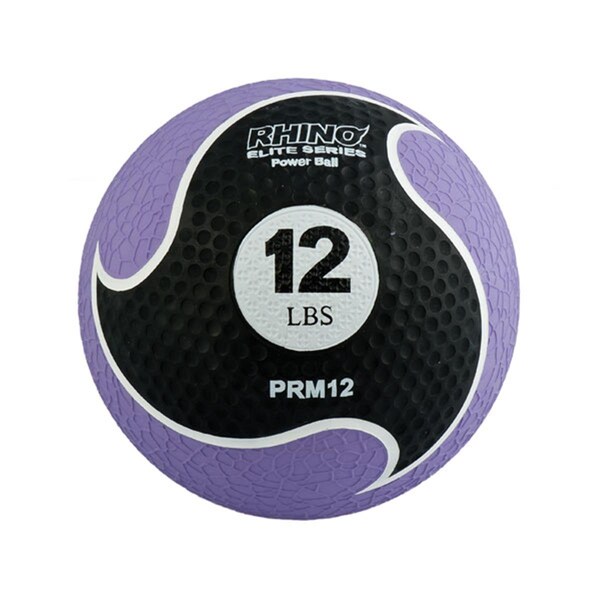 Champion Sports 12 lbs Rhino Elite Medicine Ball, Purple - CH56059
