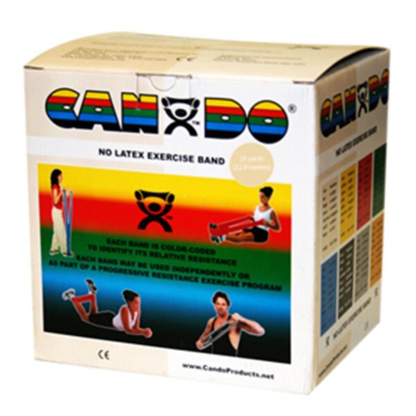 Cando International Latex Free Exercise Band, 25 yards Roll - Tan, 2X Light - CANDO-10-5630