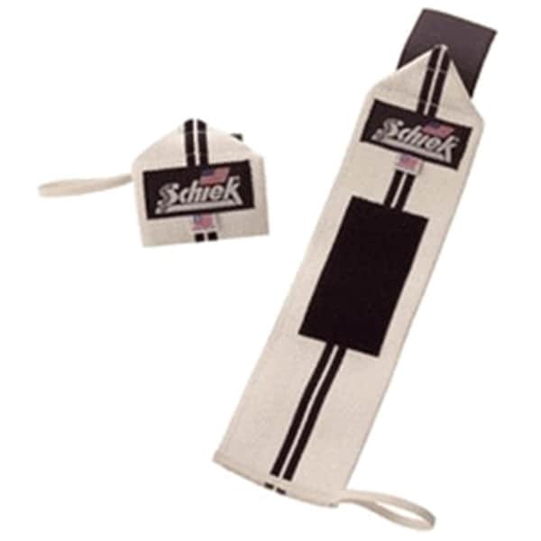 Schiek Sports 12 in. Schiek Line Heavy Duty Wrist Wraps - White - SC455282