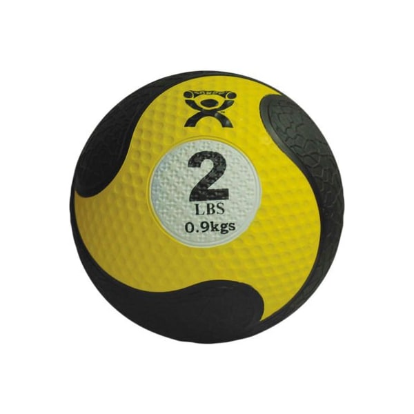 Fabrication Enterprises CanDo Firm Medicine Ball, 2 lb., 8" Diameter, Yellow - 453541